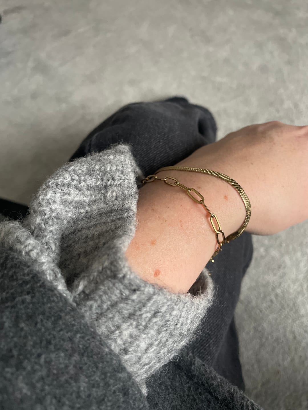 Customer photo review of Paperclip Bracelet