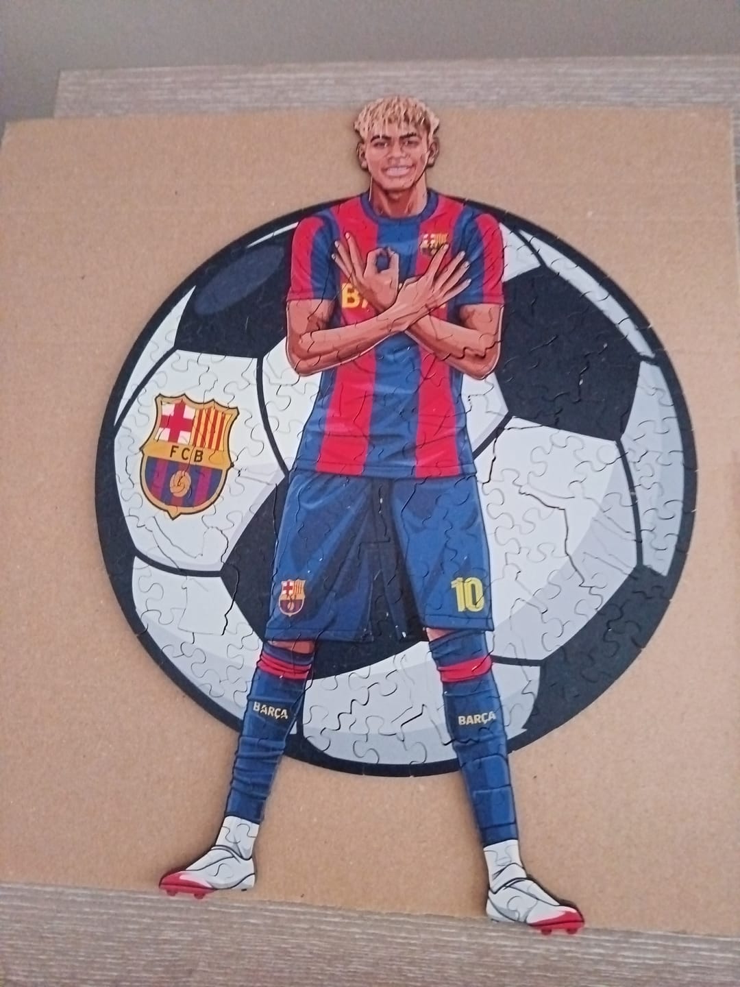 Customer photo review of Lamine Yamal - Wooden Puzzle