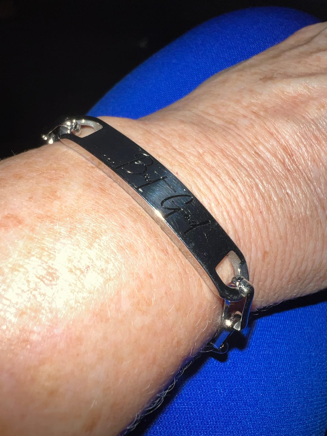 Customer photo review of ...But God Bracelet