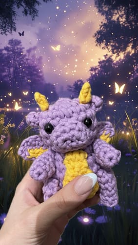Customer photo review of Zuno The Baby Dragon Crochet Kit