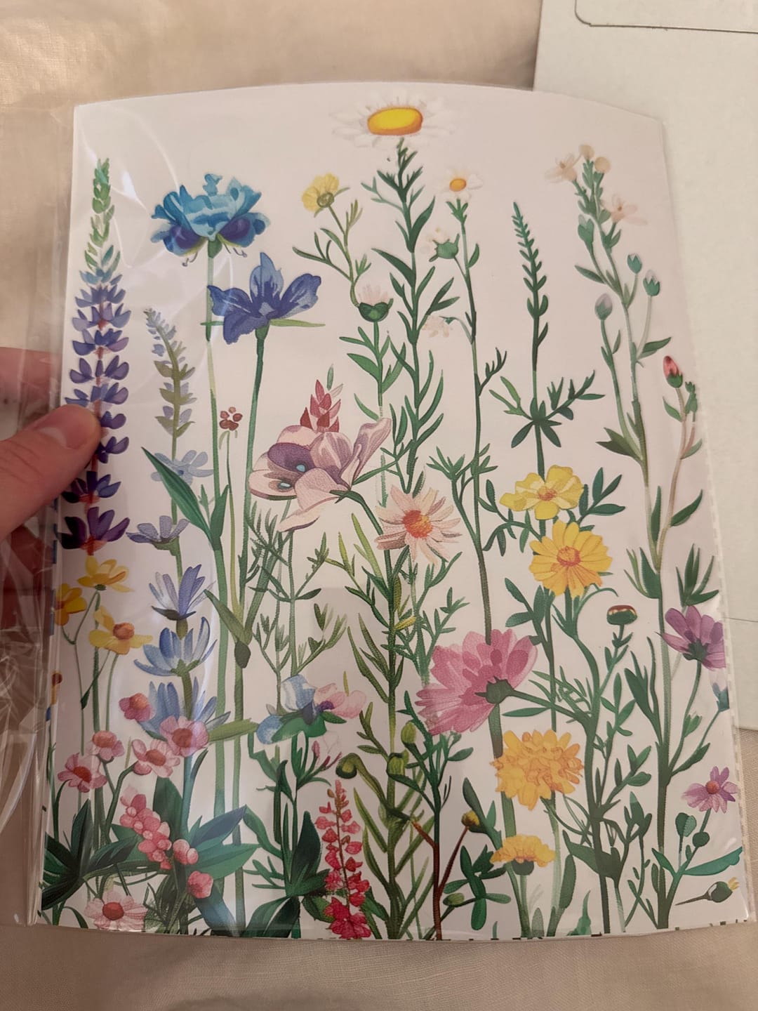 Customer photo review of Wildflower Floral Wall Art Watercolor Prints