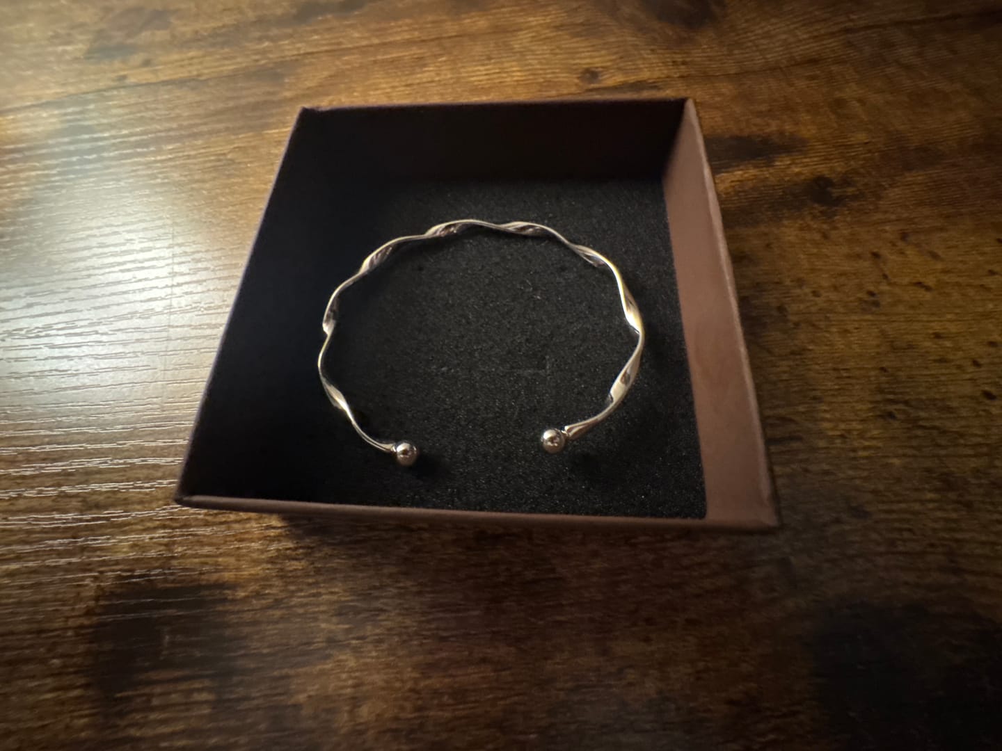 Customer photo review of Twisted Imari Silver Bangle