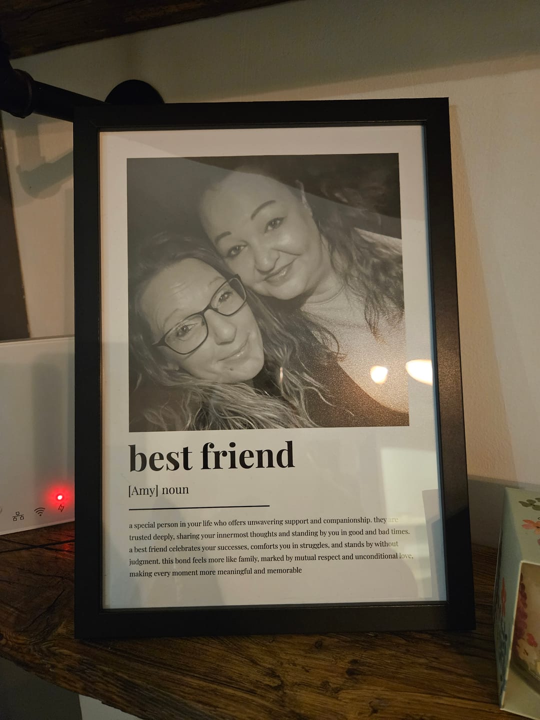 Customer photo review of Personalised Friendship Definition Photo Print