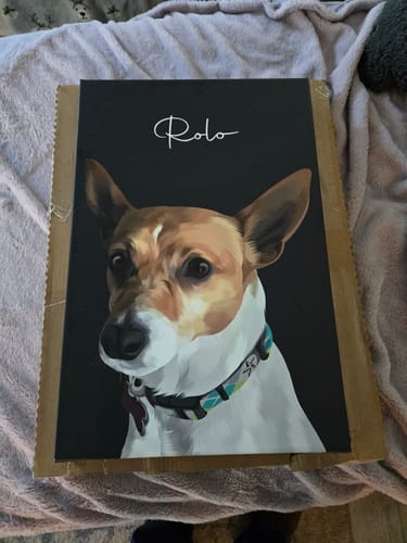 Customer photo review of Pet Art Canvas Wrap
