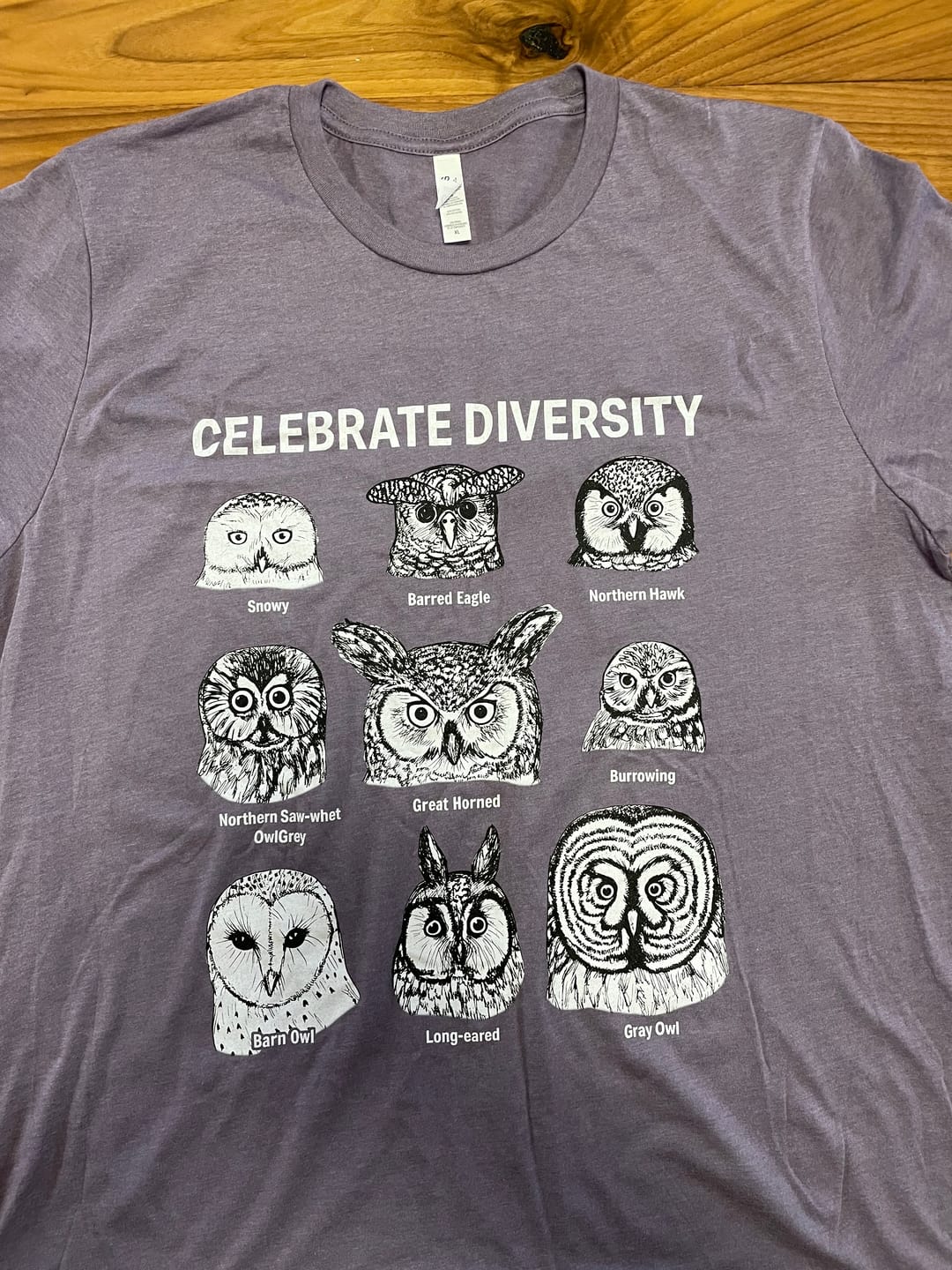 Customer photo review of Owl Profiles T-shirt