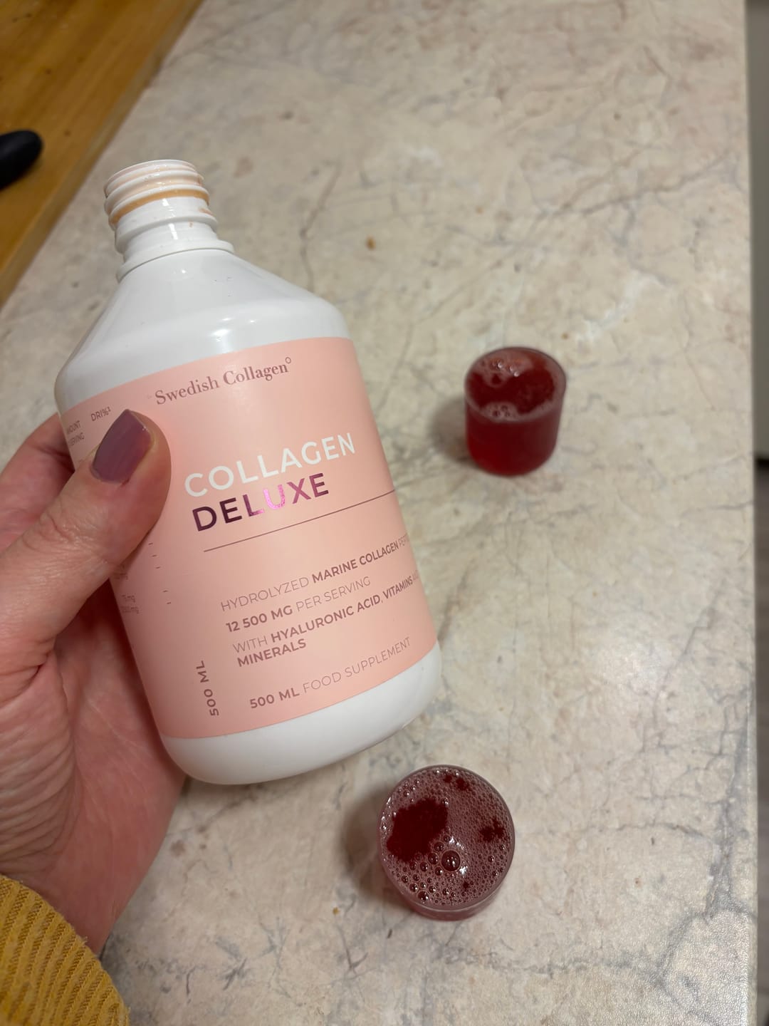 Customer photo review of Geriamas jūrinis kolagenas - Swedish Collagen Deluxe, 500ml