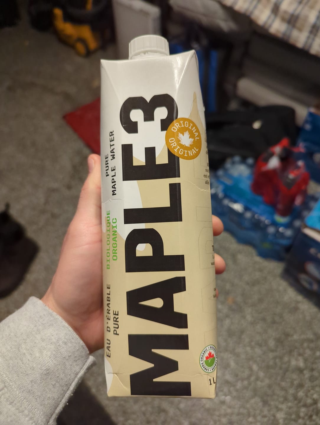 Customer photo review of Pure Organic Maple Water