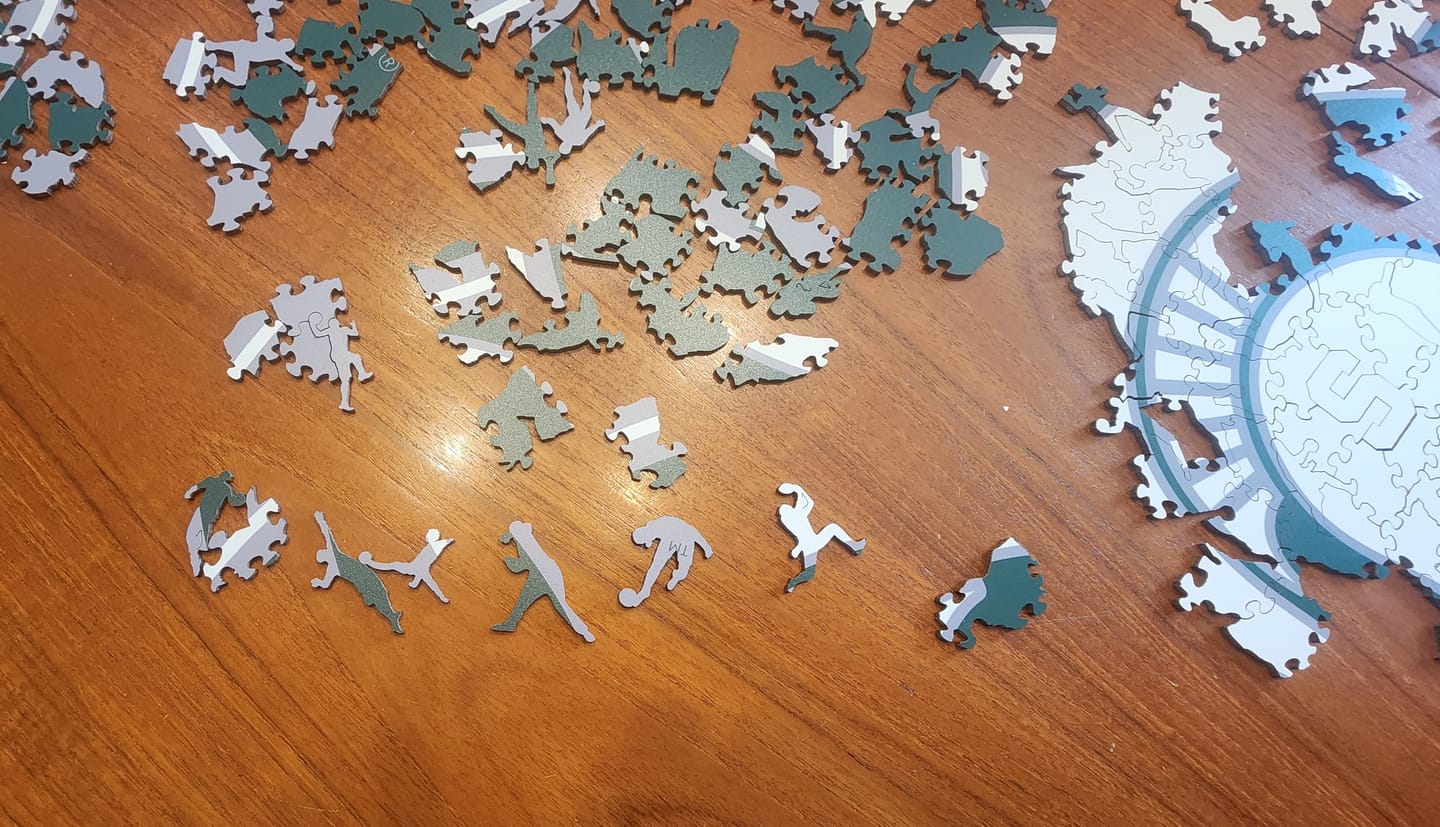 Customer photo review of Michigan State University - Wooden Puzzle