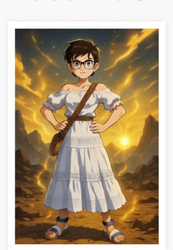 Customer photo review of Personalisierte Leinwand - Anime-Stil Portrait