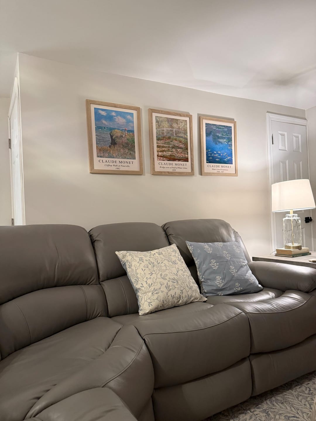 Customer photo review of 3 Piece Claude Monet Wall Art Set. Water Lilies Prints