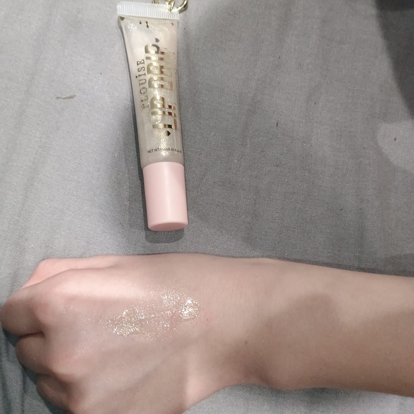 Customer photo review of P. Louise Lip Drip Keychain Lip Gloss