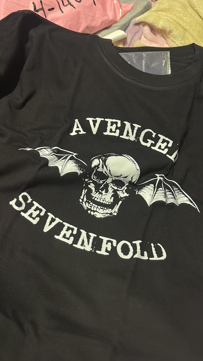 Customer photo review of Camiseta Algodon Avenged Sevenfold Logo Clasico