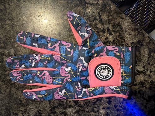 Customer photo review of Blue Flamingo Glove