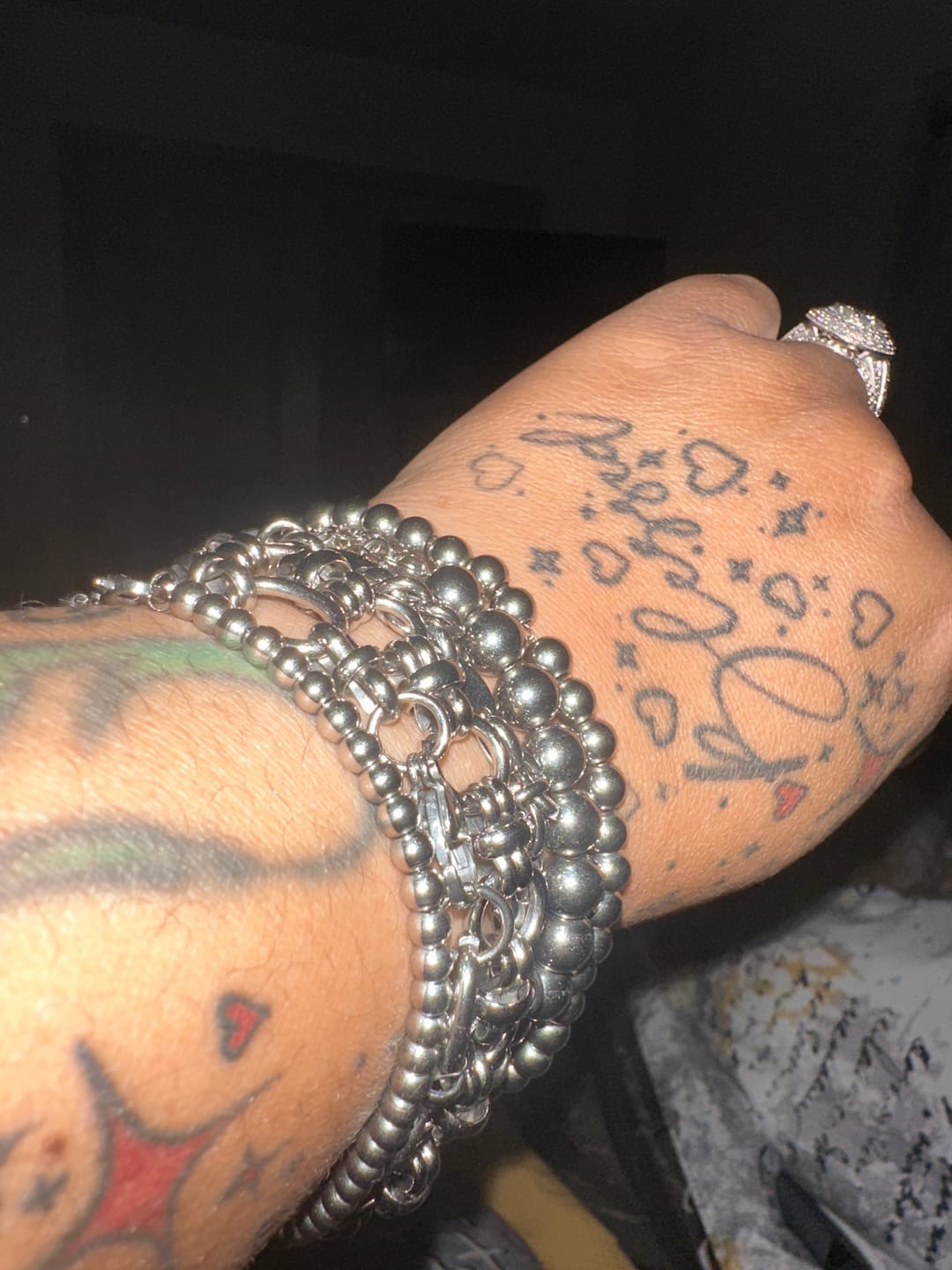 Customer photo review of Jaiden Stainless Steel Bracelet Stack