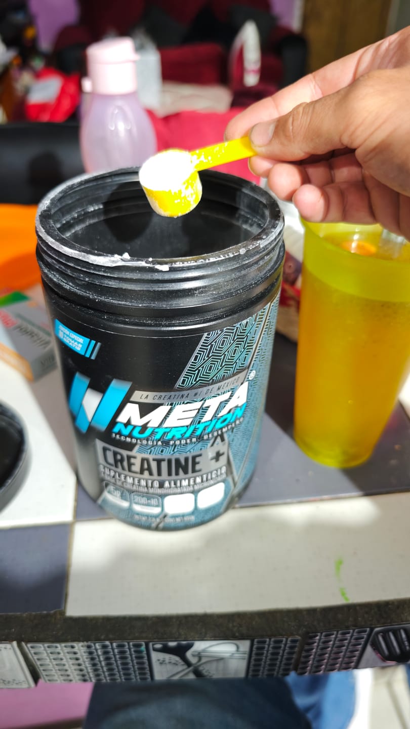 Customer photo review of Creatine+ Meta Nutrition,  200 + 10  servicios GRATIS