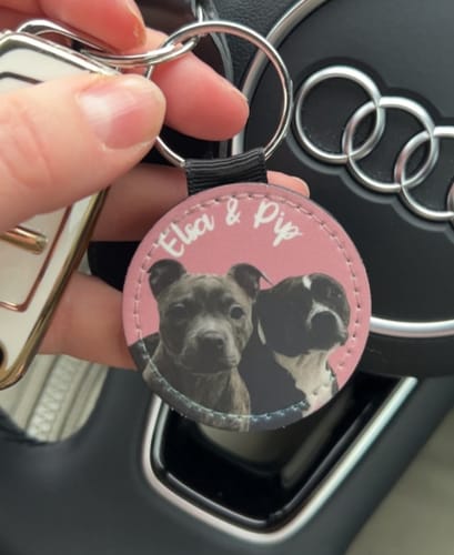 Customer photo review of Pet portrait - Personalised Keychain