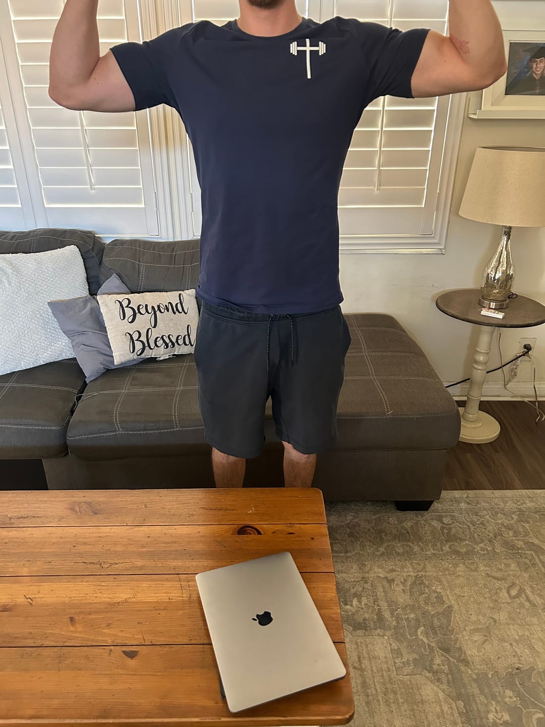 Customer photo review of Original Fitted Performance Tee