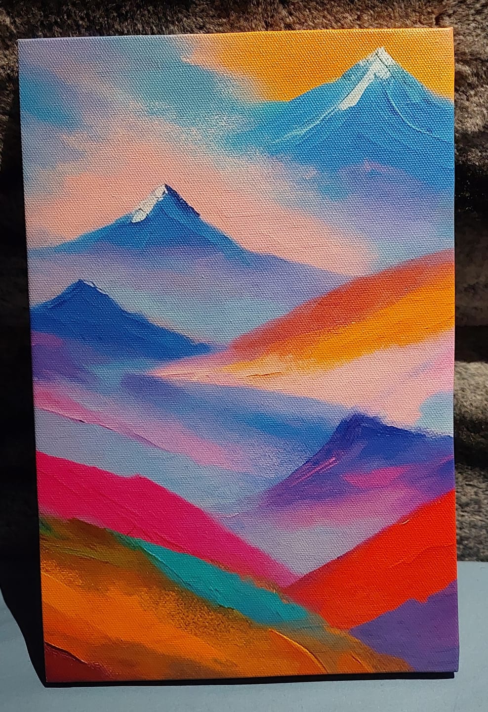 Customer photo review of Linear Serenity Art Print // Wall Art Print