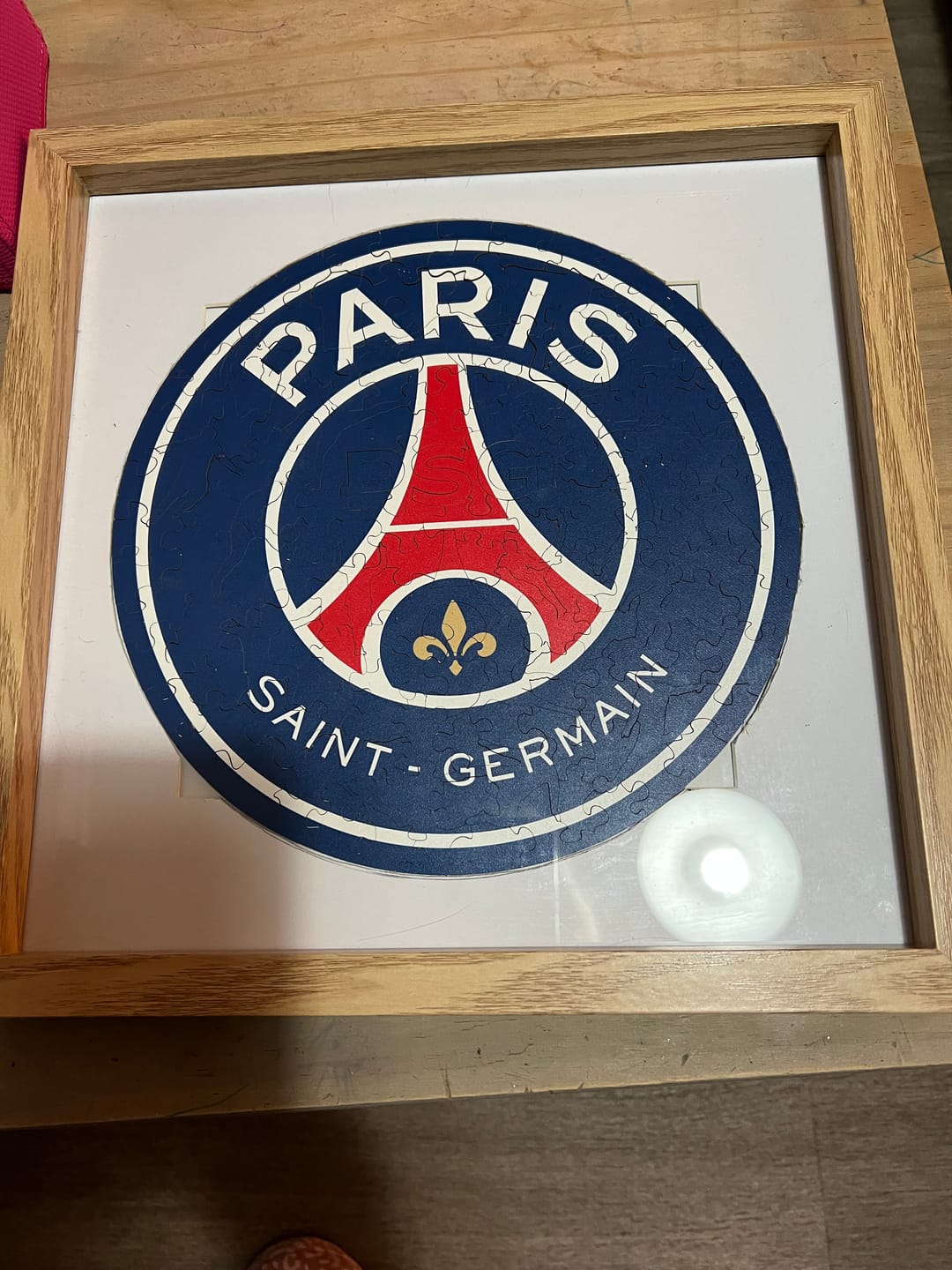 Customer photo review of Logo Paris Saint-Germain® - Puzzle en Bois