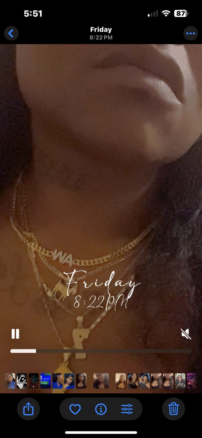 Customer photo review of Iced Initials Necklace w/ Cuban Chain