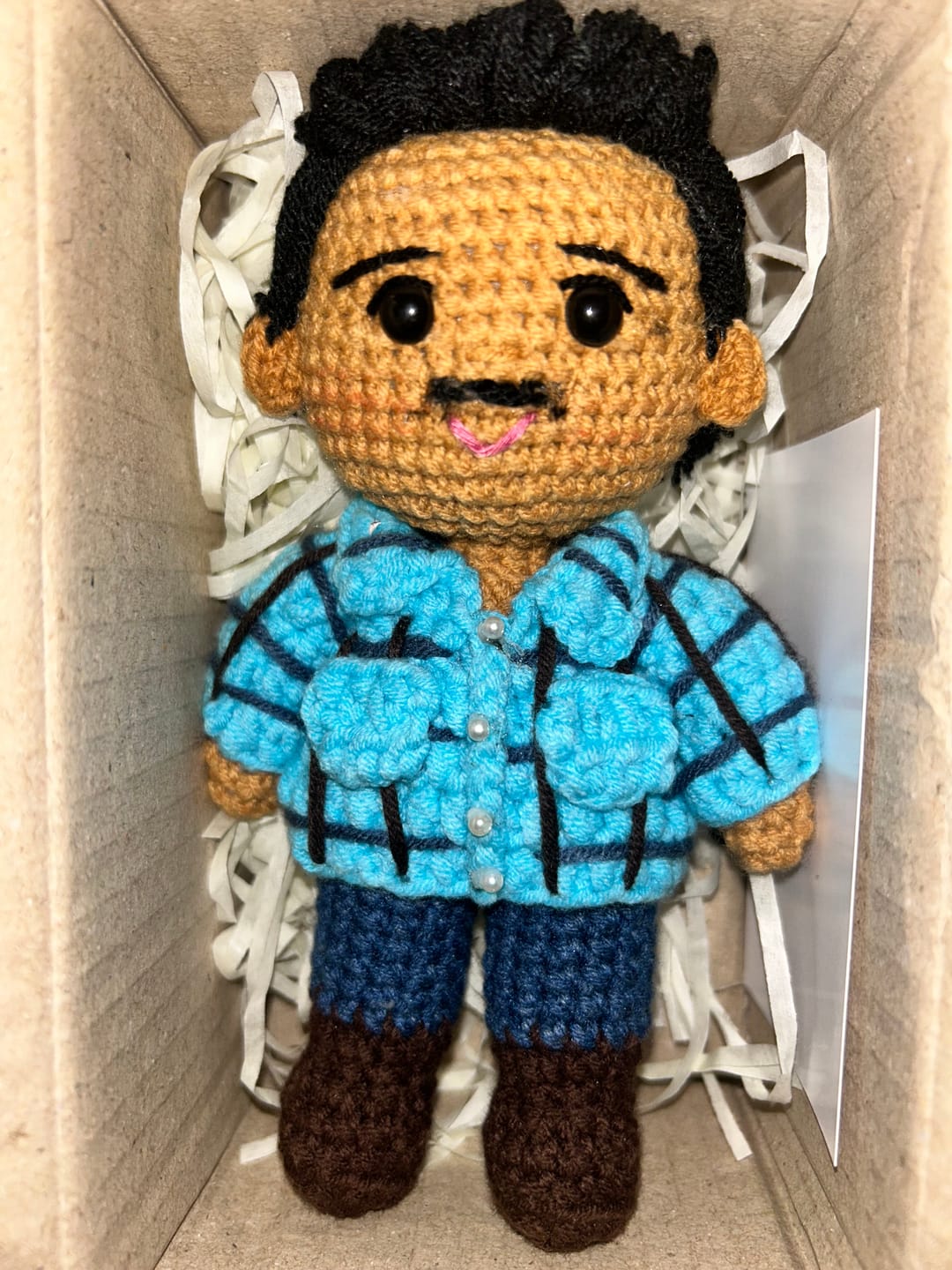 Customer photo review of Tranquil® - Personalized Crochet Doll with Photo Card (Christmas CUT-OFF: Nov 25th)