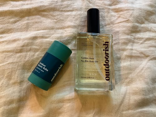 Customer photo review of Golden Hour Outdoor Body Oil