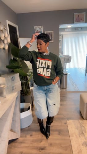 Customer photo review of Pixie Gang Sweatshirt (Green)