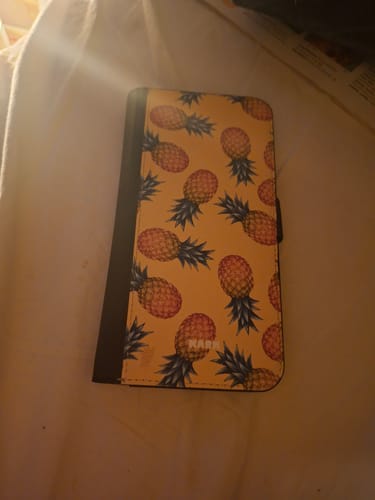 Customer photo review of Samsung Galaxy A56 Wallet Case - Sunny Pineapple