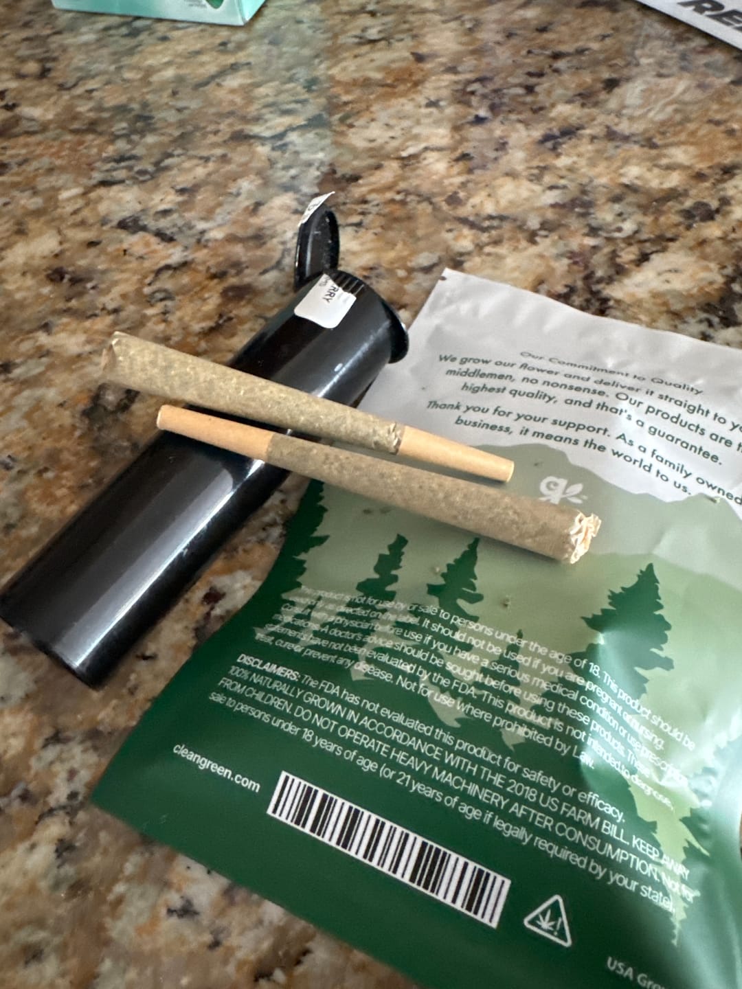 Customer photo review of Blue Dream Pre Roll 1 Gram - 6ct.