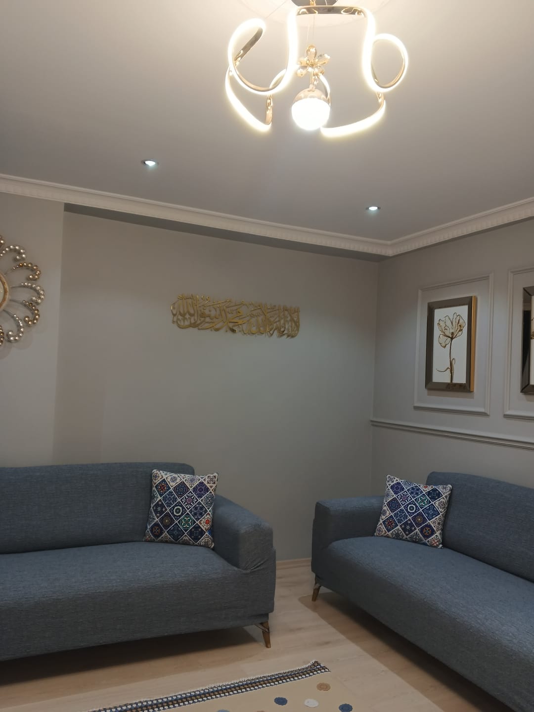 Customer photo review of Kelime-i Tevhid Uzun Hat Parlak Metal Tablo