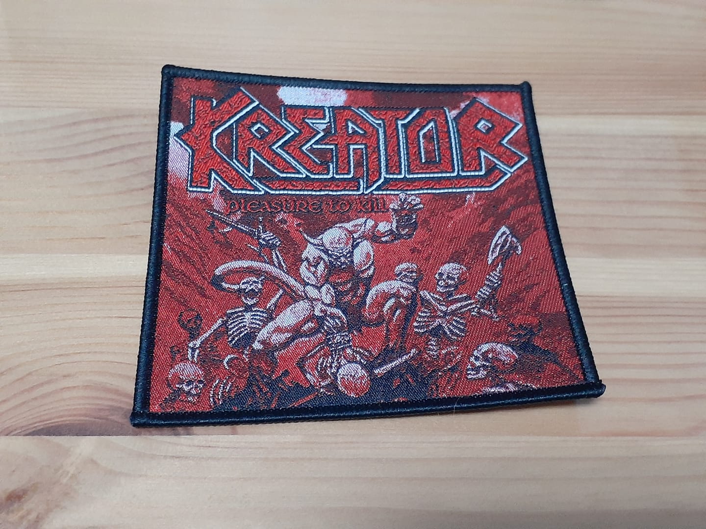 Customer photo review of Kreator - Pleasure To Kill - Square Patch