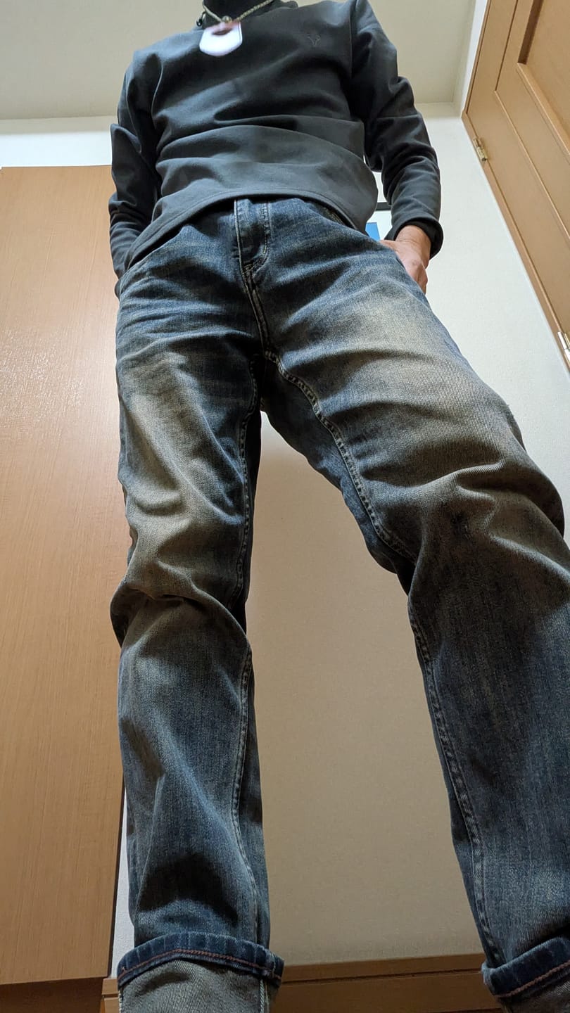 Customer photo review of バイオウォッシュ加工　ヴィンテージデニムパンツ