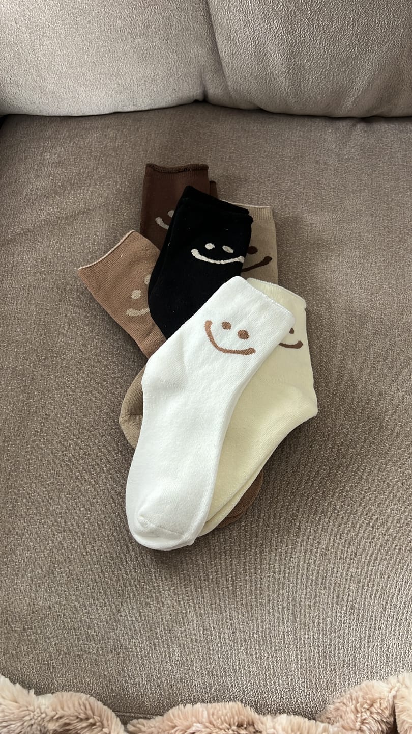 Customer photo review of Happy Face Socks Pack