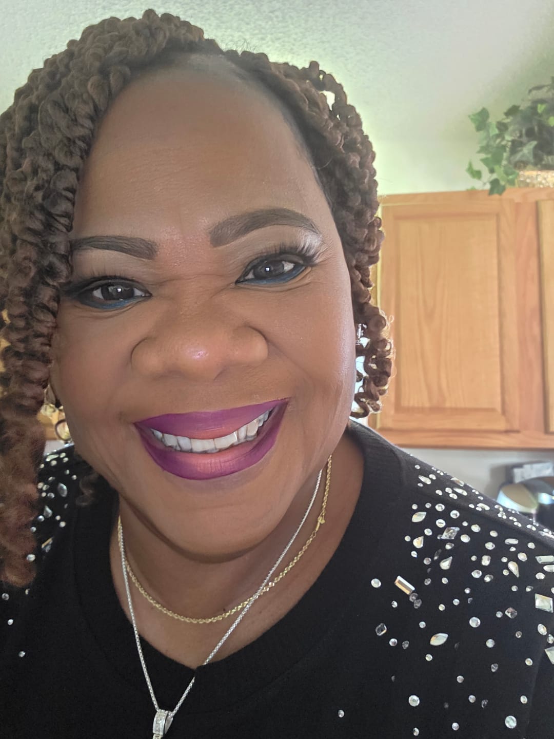 Customer photo review of Zury Sis Crochet Braids One Pack 105 Strands Enough - V91011 PASSION TWIST