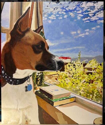 Customer photo review of Custom Paint by Numbers