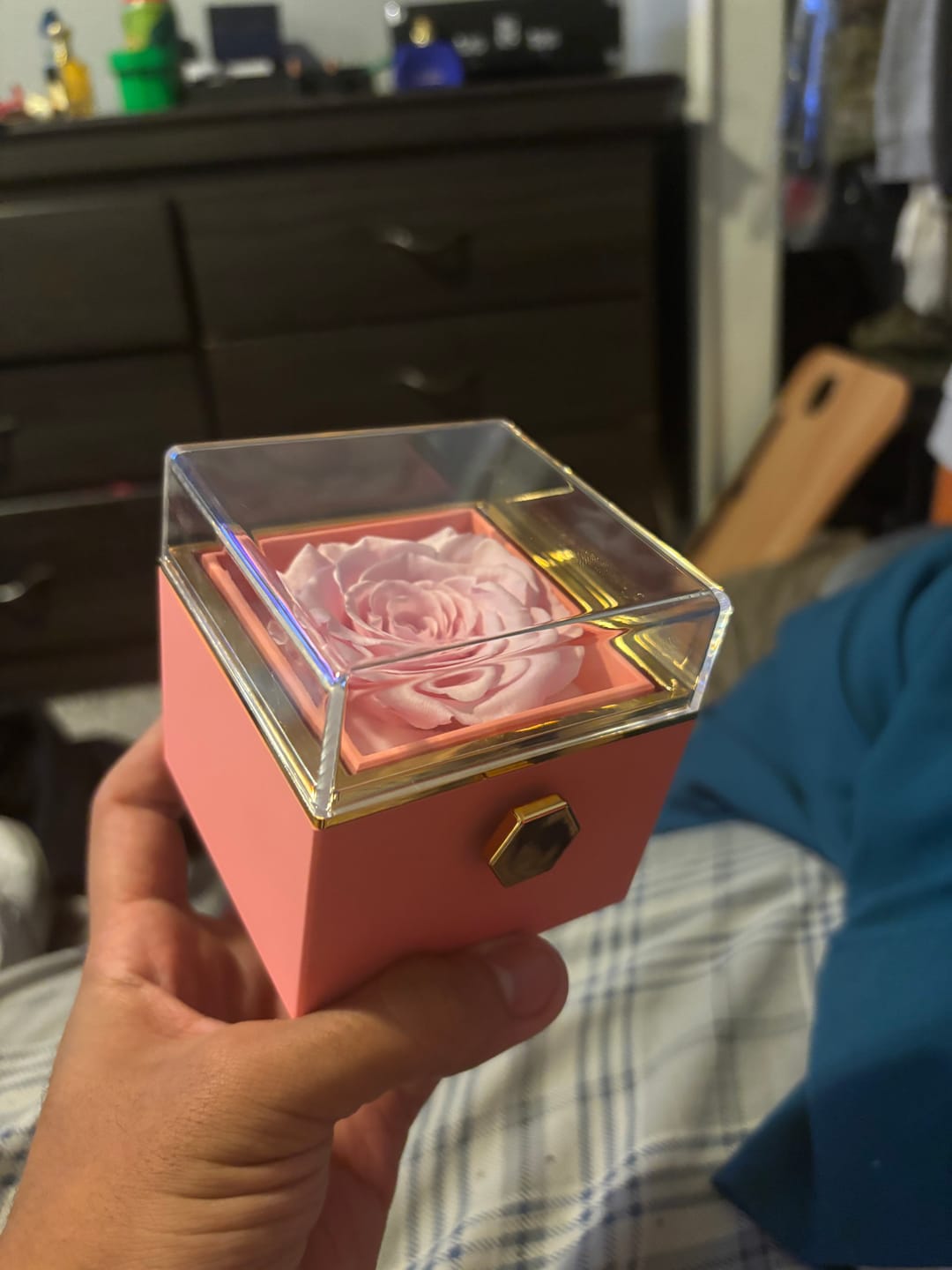 Customer photo review of Rotating Eternal Rose Gift Box