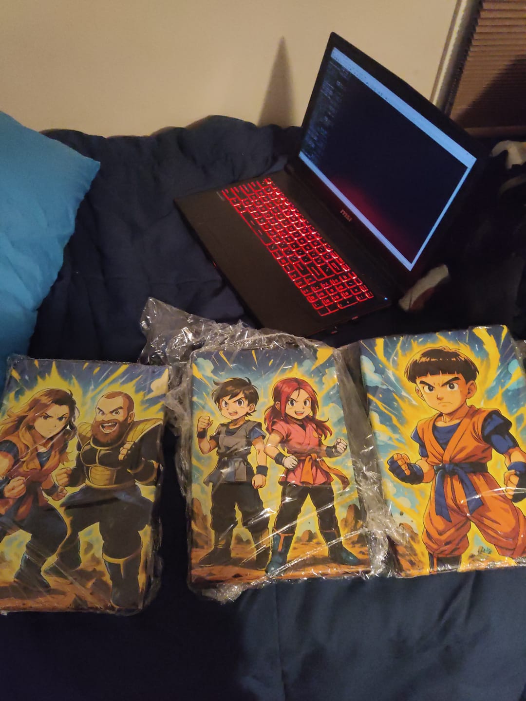 Customer photo review of Personalized Canvas - Portrait in Dragon Ball style