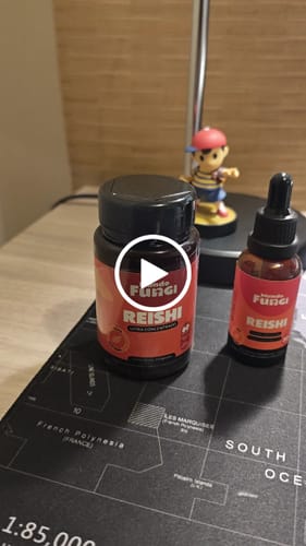 Customer video review of Packs gotas y capsulas Reishi XL