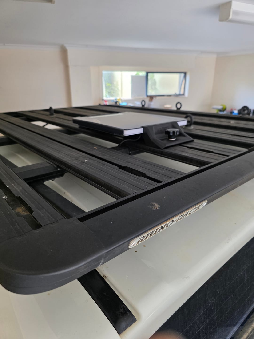 Customer photo review of Starlink Mini Roof Rack Mount