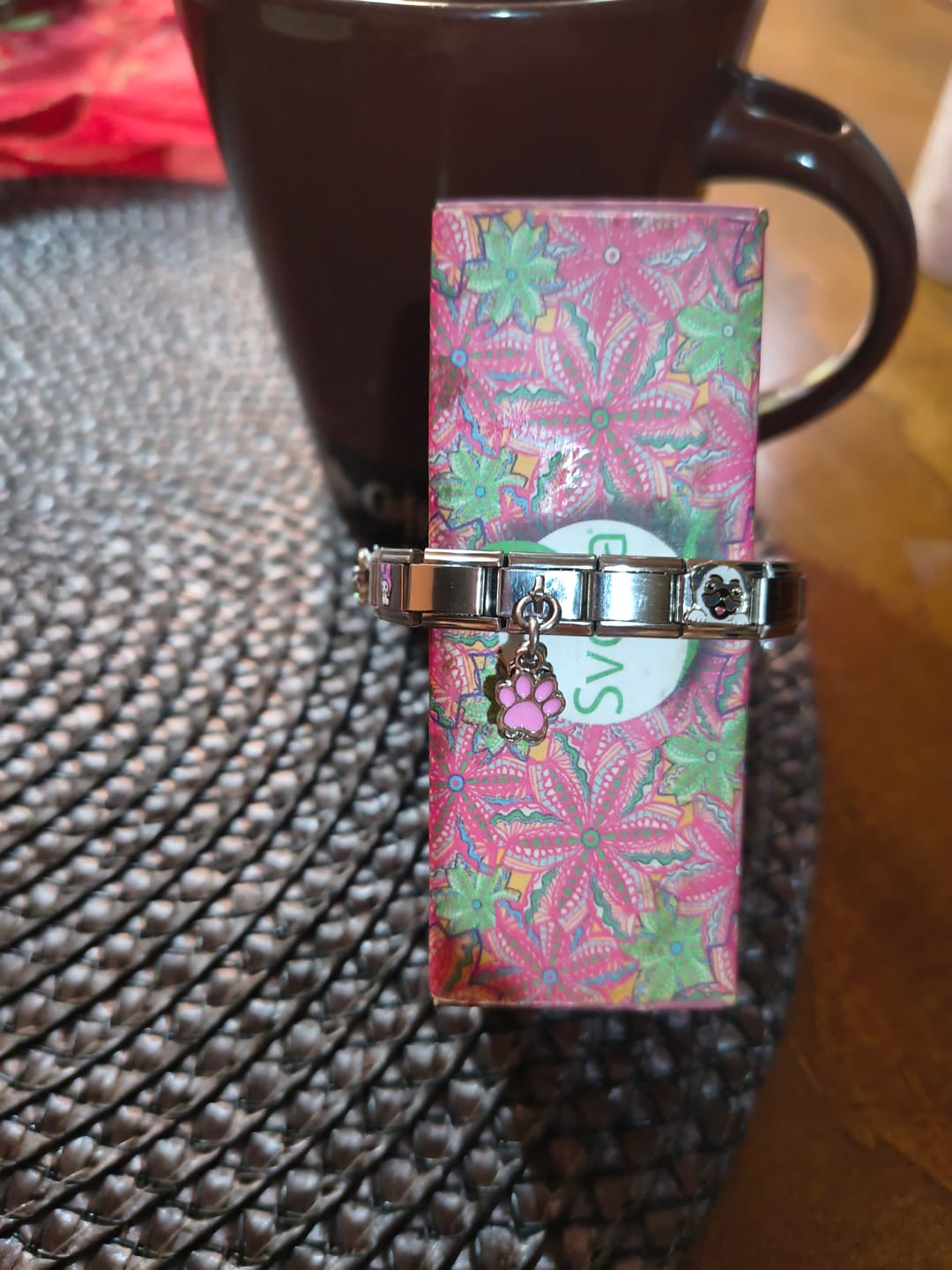 Customer photo review of Charm Colgante Huella perrito
