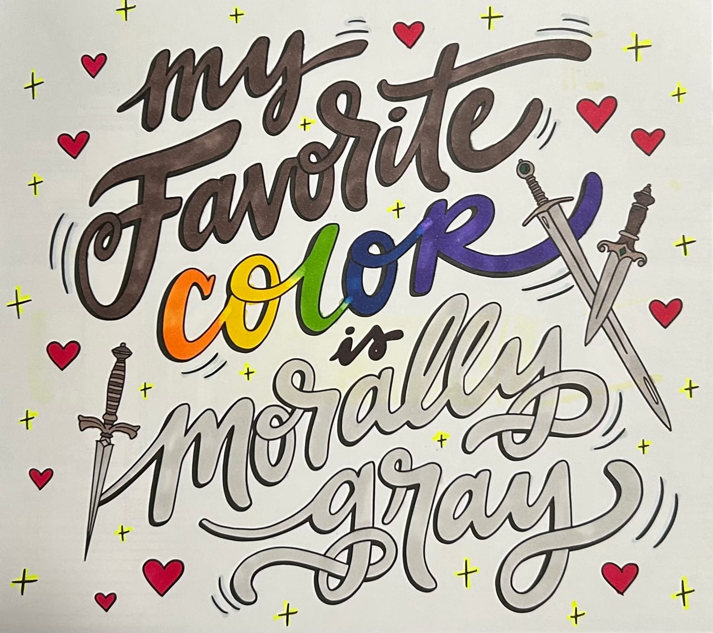 Customer photo review of the romance reader coloring book