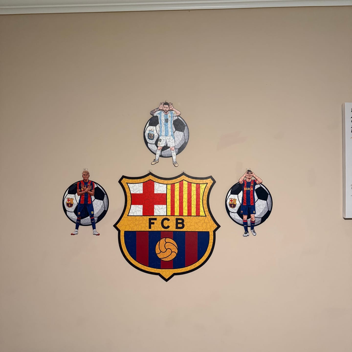 Customer photo review of Lionel Messi - Wooden Puzzle