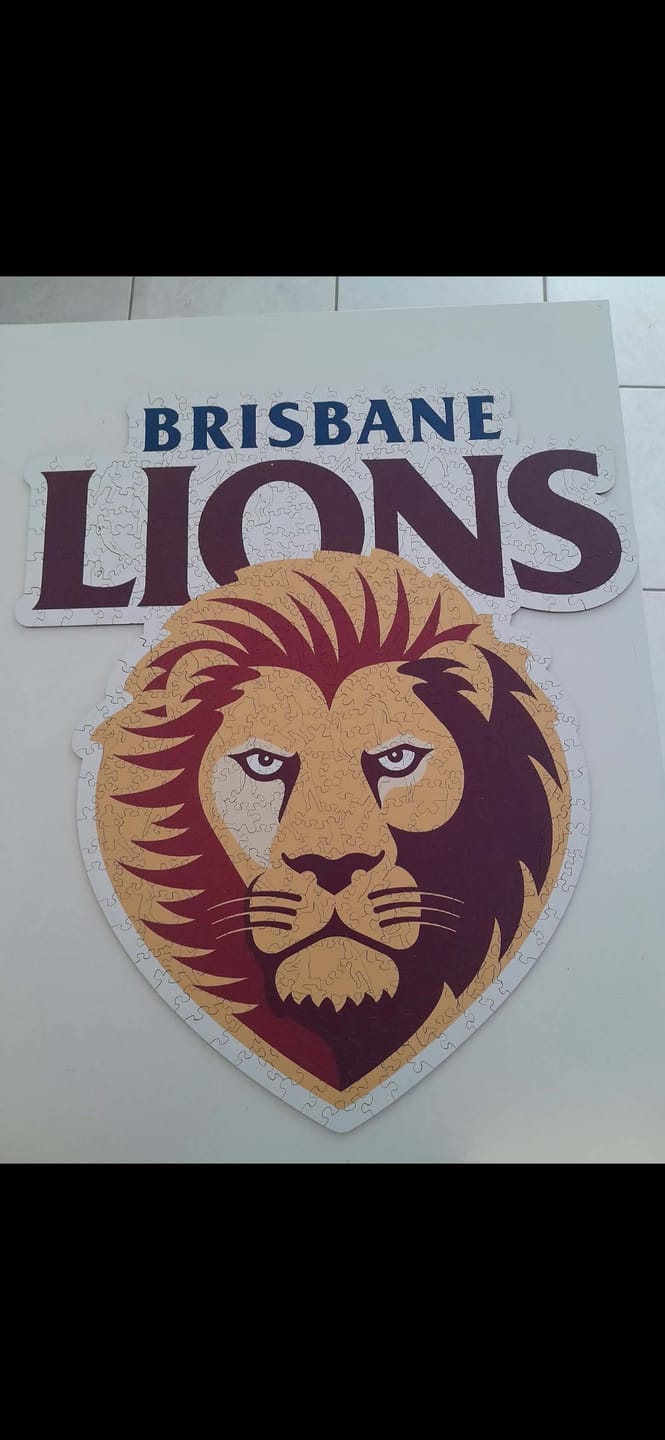 Customer photo review of Brisbane Lions Logo - Wooden Puzzle