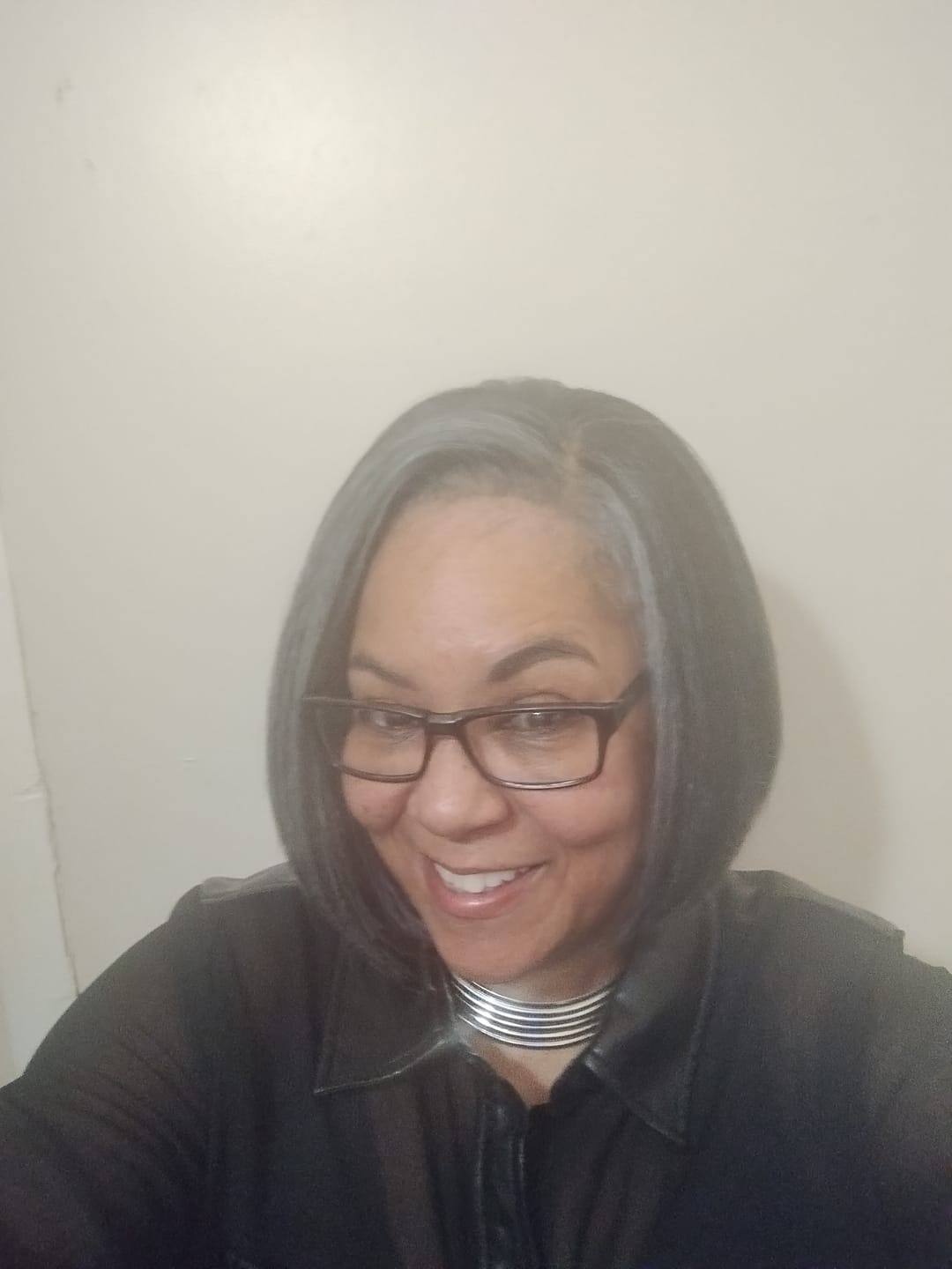 Customer photo review of Sensationnel Curls Kinks Textured Glueless HD 13x6 Lace Front Wig - 13x6 KINKY BOB 9" - Kinky Edges