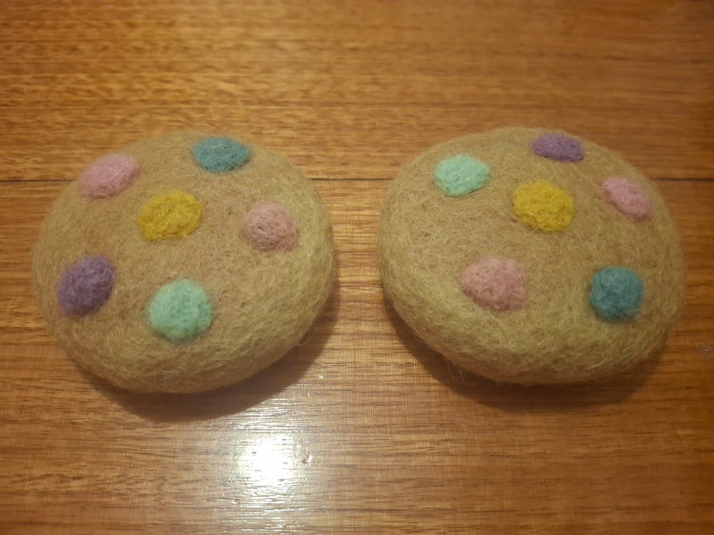 Customer photo review of Felt Soft M&M Pastel Cookie
