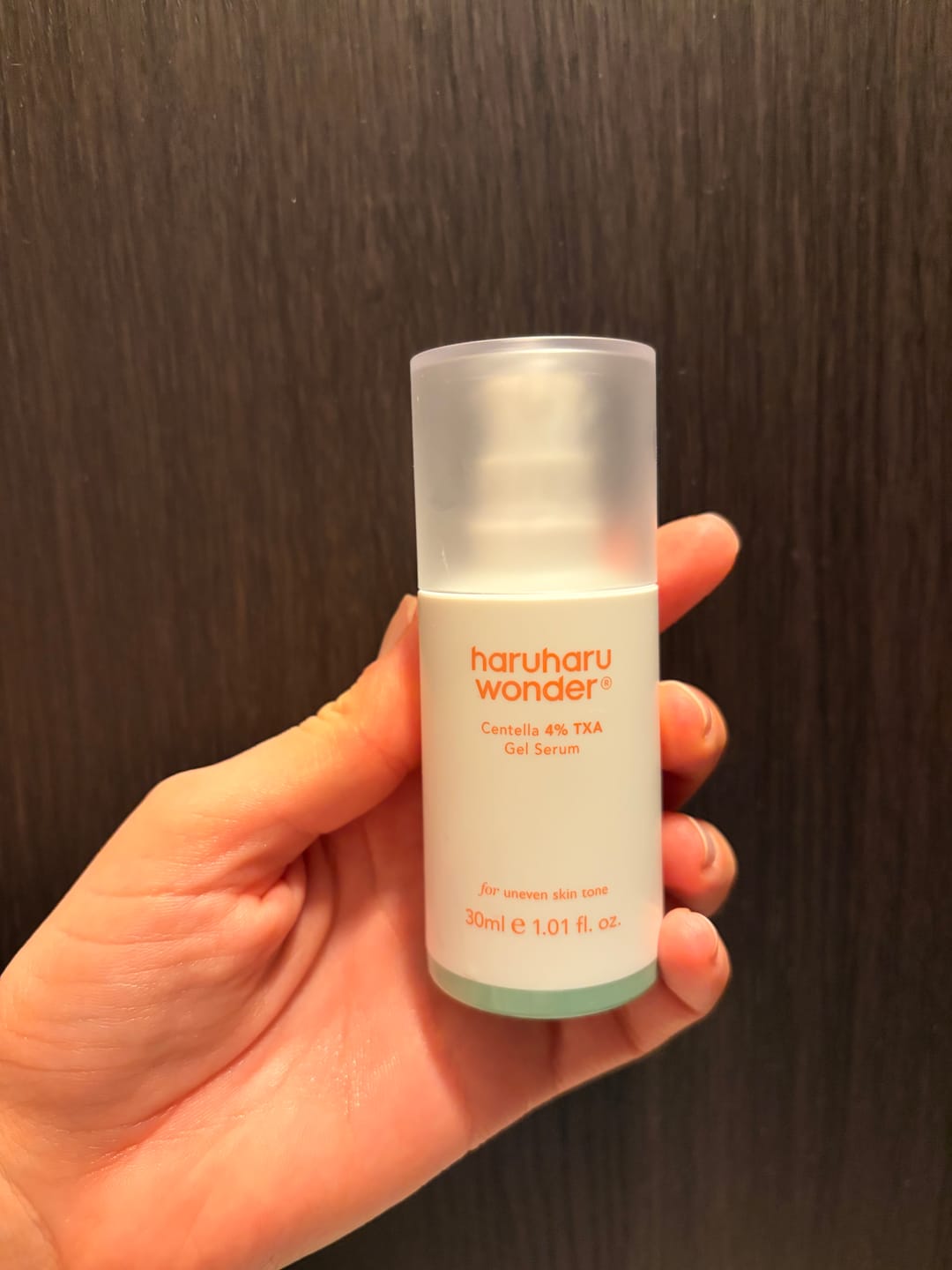 Customer photo review of Serums hiperpigmentācijas novēršanai Haruharu WONDER Centella 4% TXA Gel Serum