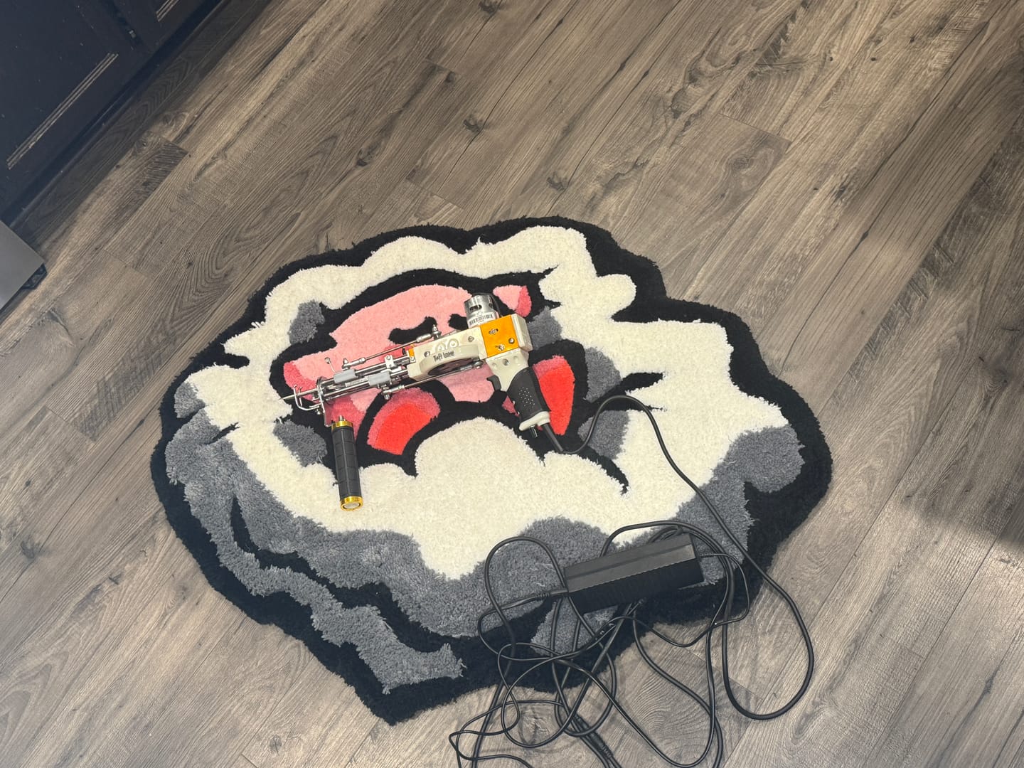 Customer photo review of The Daddy Long Legs — High Pile Shaggy Tufting Machine