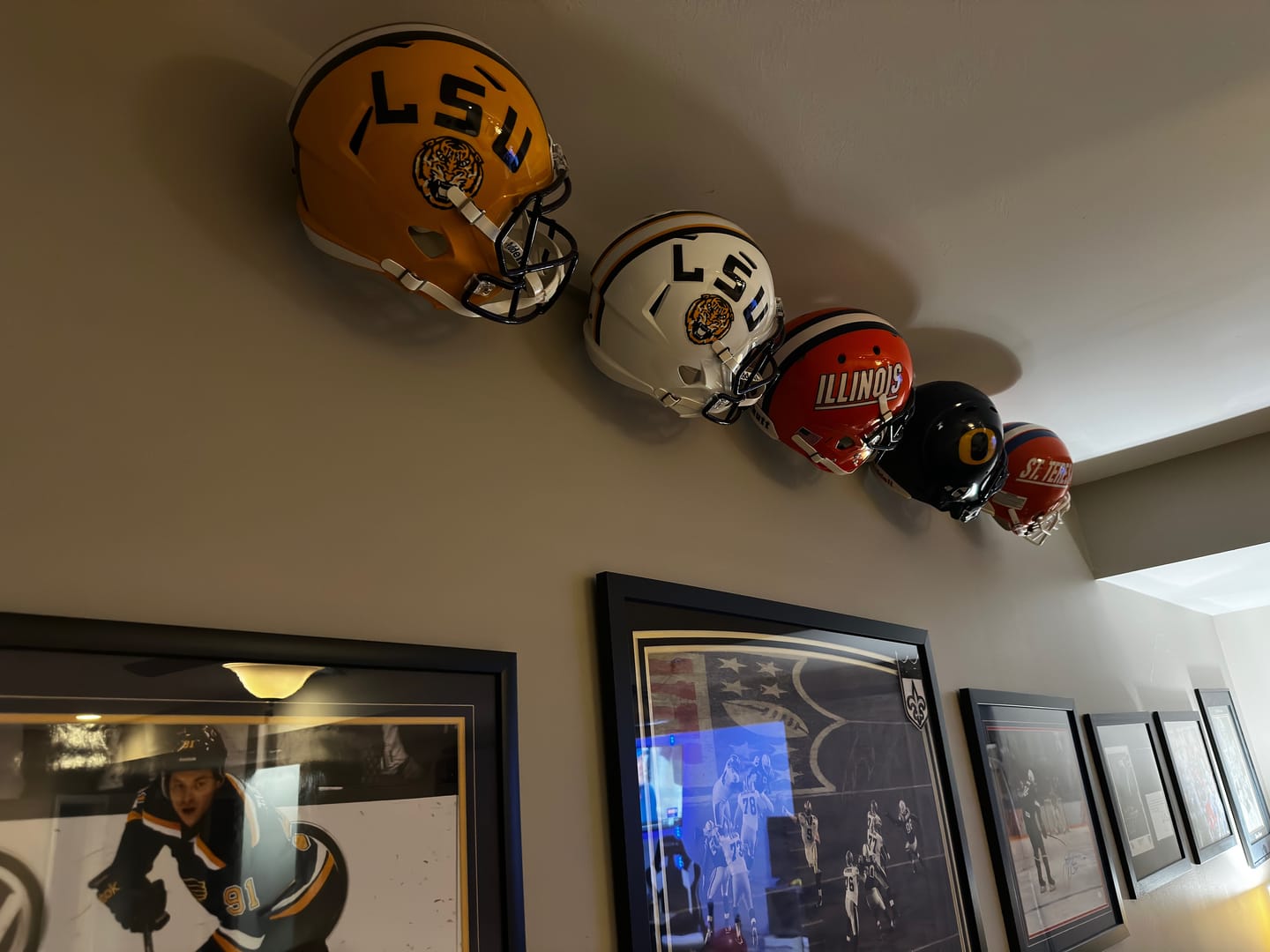 Customer photo review of LSU Tigers Riddell Speed Replica Helmet