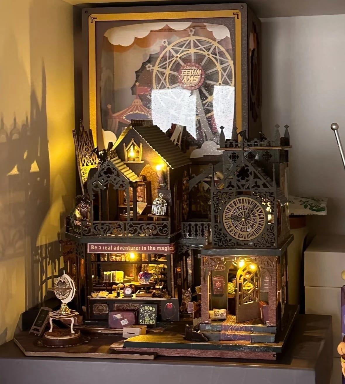 Customer photo review of Holo Magic City DIY Miniature House