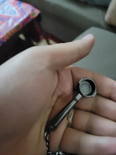 Customer photo review of MHW-3BOMBER llavero accesorios de café jarra de leche Espresso Tamper Mini llavero de recuerdo Chic Home Barista regalo de cumpleaños